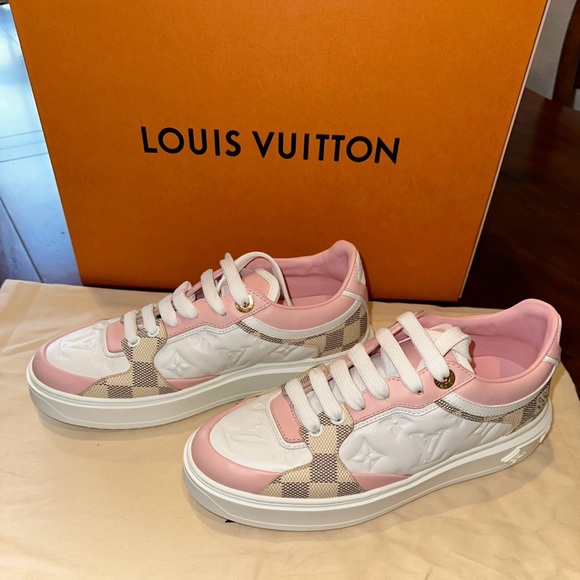 Louis Vuitton New Time Out Pink Sneakers - Picture 4 of 10